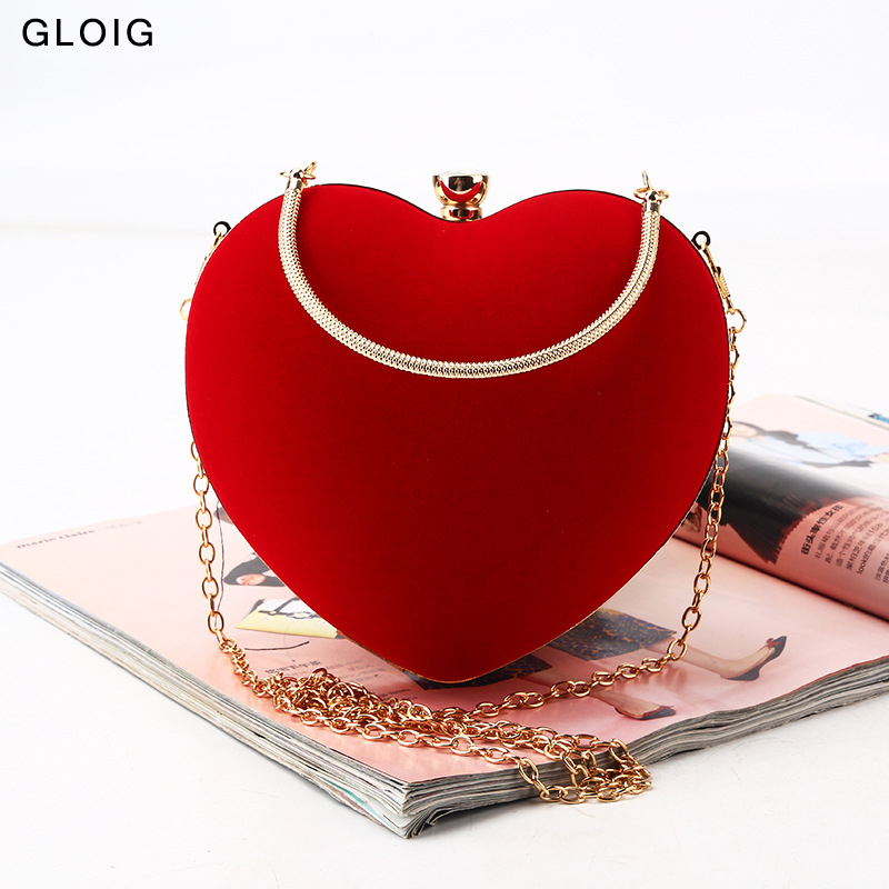 Women Bags Gold - Pochette da donna con Design a