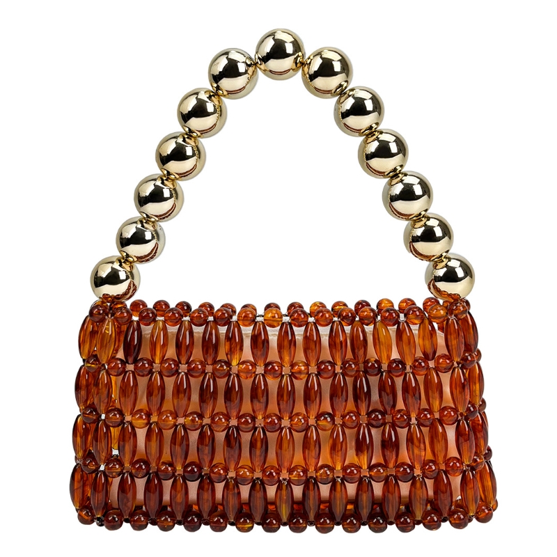 Tortoiseshell Bag Acrylic - Elegante Borsa da Sera Artigianale con