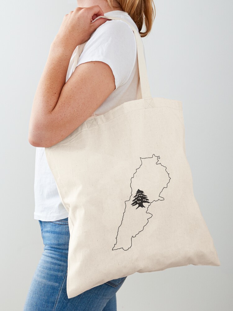 Women Bags Lebanon - Borsa tote in tessuto di cedro