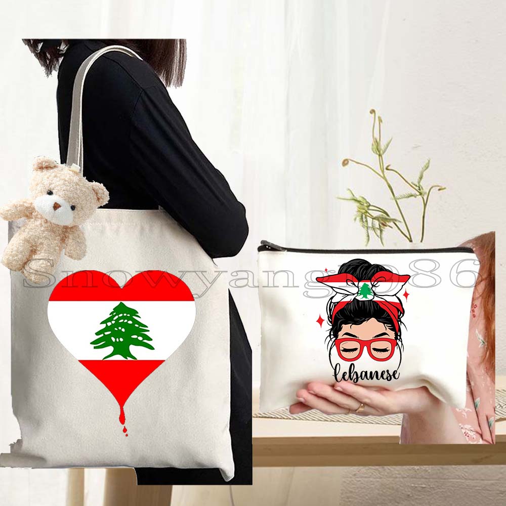Women Bags Lebanon - Set di 3 Borse in Tela
