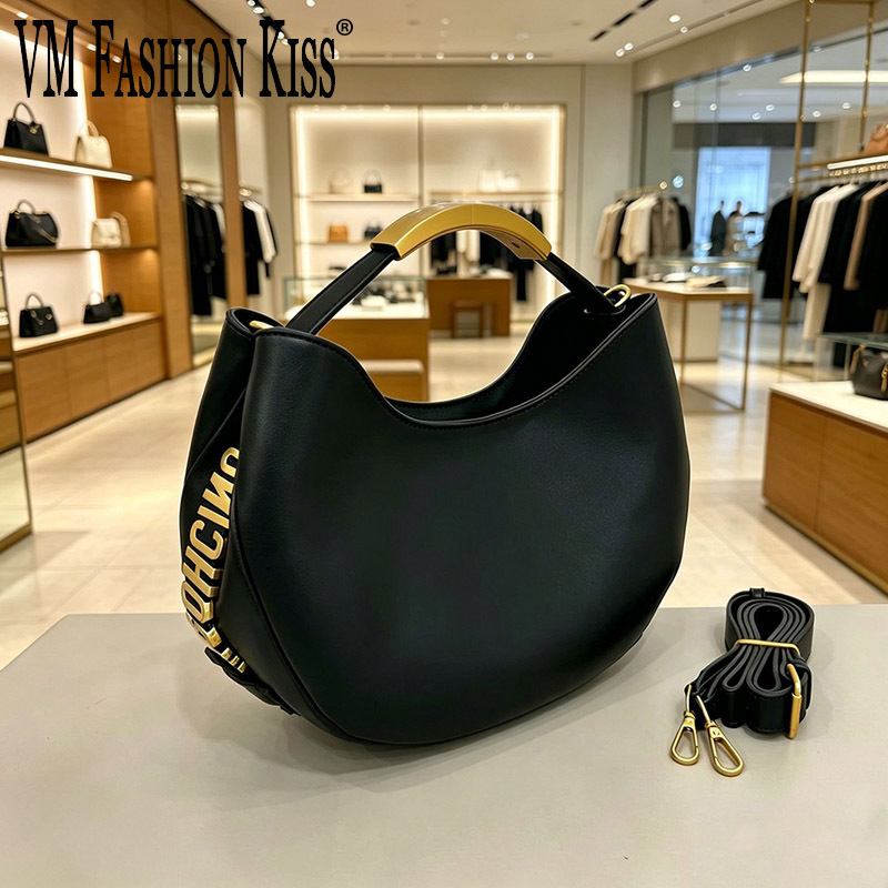Women Bags Golden - Borsa a secchiello da donna a