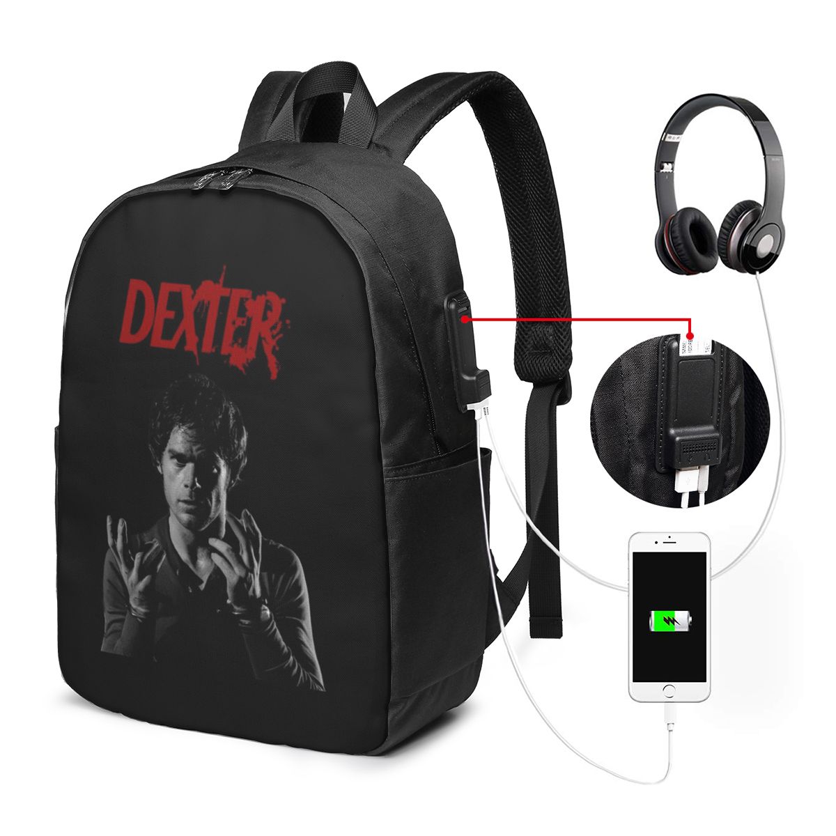 Women'S Bags Travel - Zaino Movie Dexter Morgan, borsa da