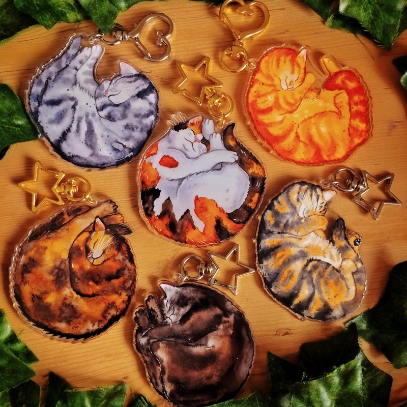 Tortoiseshell Bag Acrylic - Set di Portachiavi e Ciondoli per