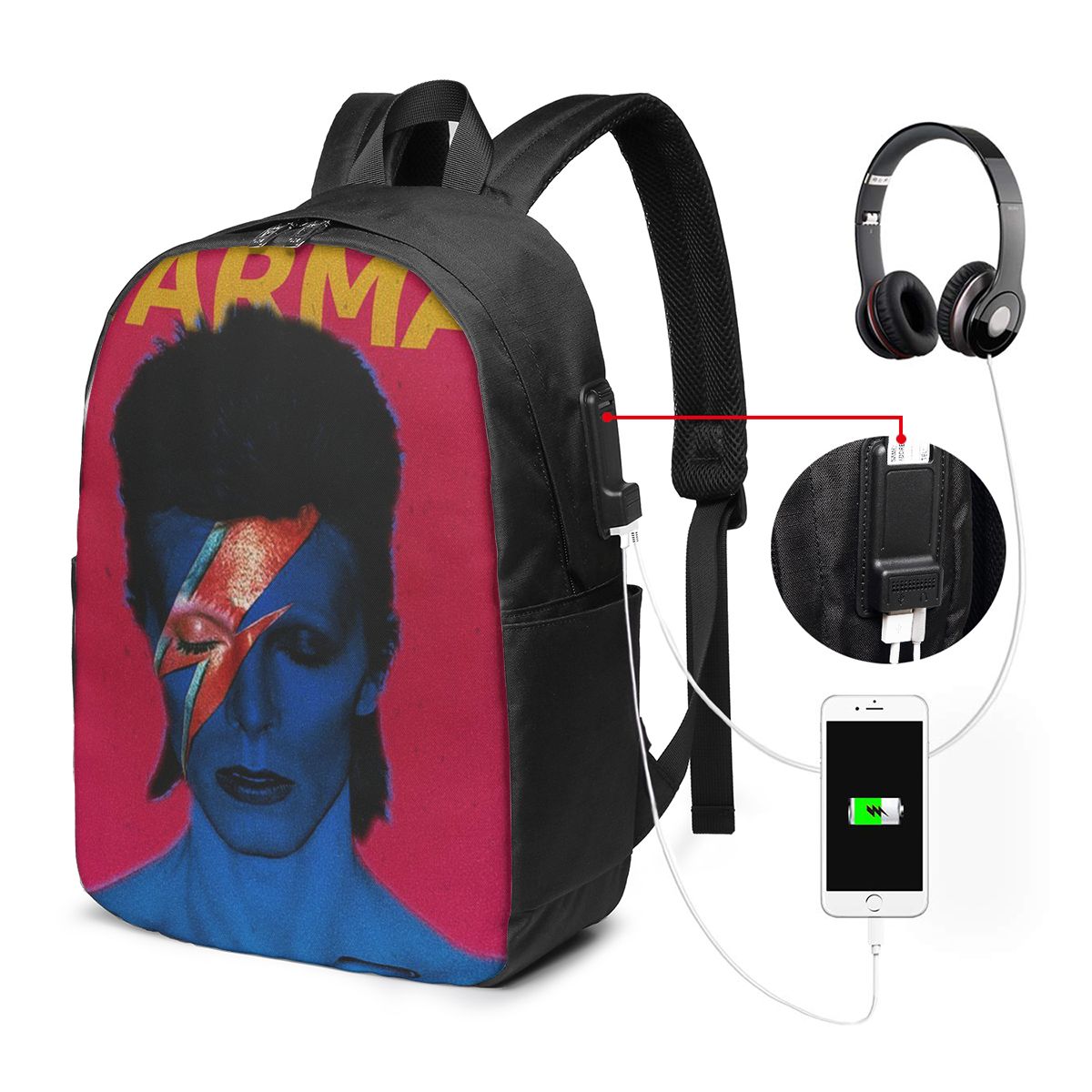 Women'S Bags Travel - Zaino Davids Bowied, borsa da viaggio