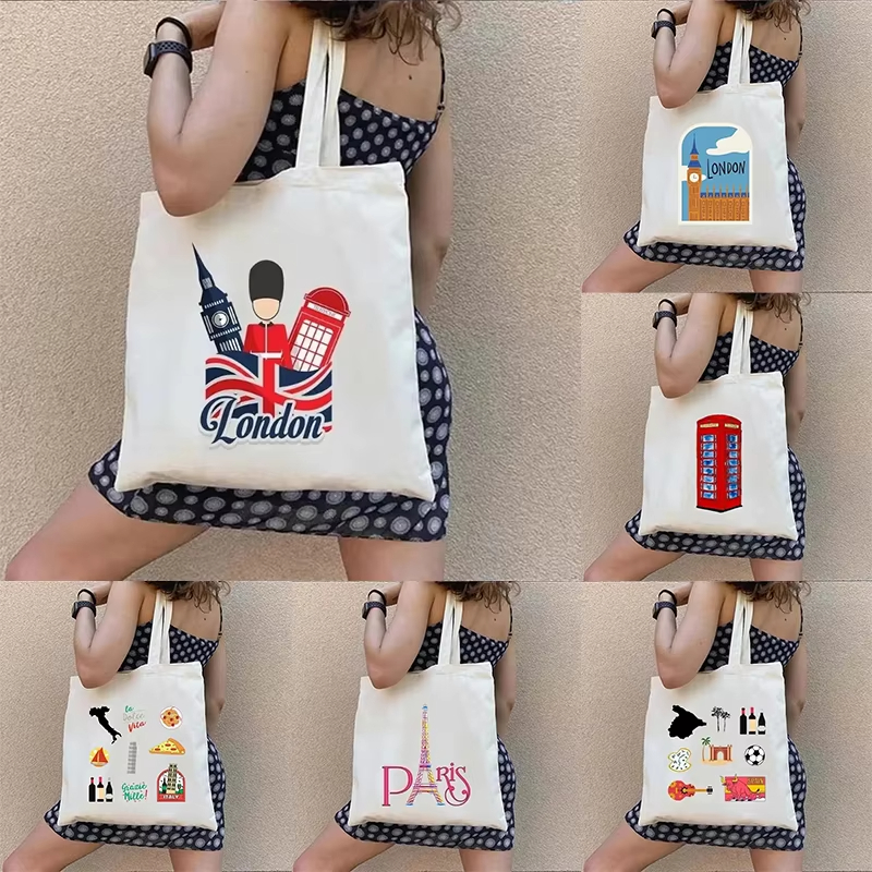 Women Bags In Uk - Borsa tote in tela da donna