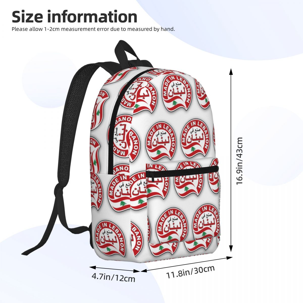 Zaino con bandiera del Libano  - Women Bags Lebanon recensione e prezzo