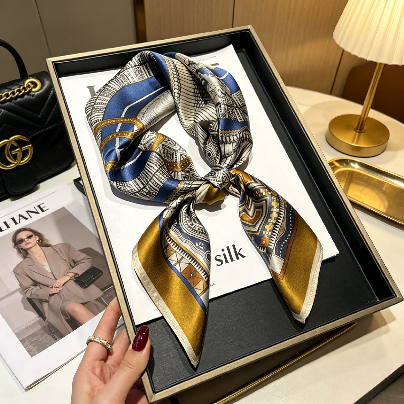 Foulard Quadrato Premium in Se - Women Bags Gold recensione e prezzo