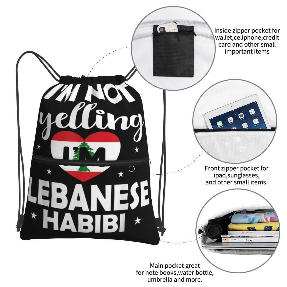 Zaini con bandiera libanese, z - Women Bags Lebanon recensione e prezzo