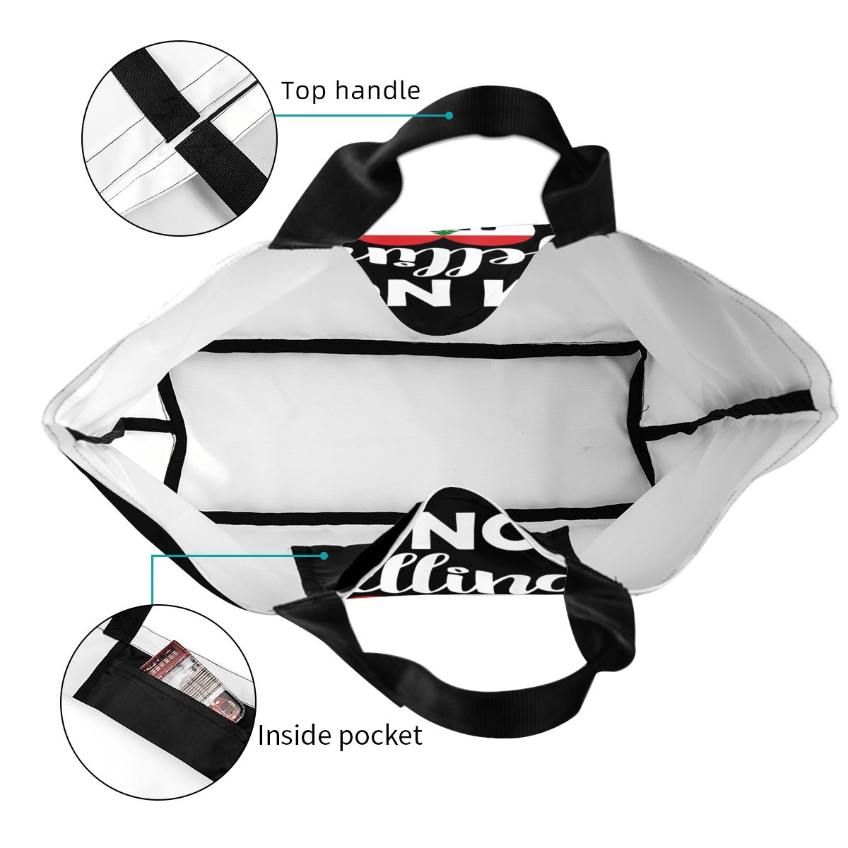 Borsa shopper in tela con band - Women Bags Lebanon recensione e prezzo