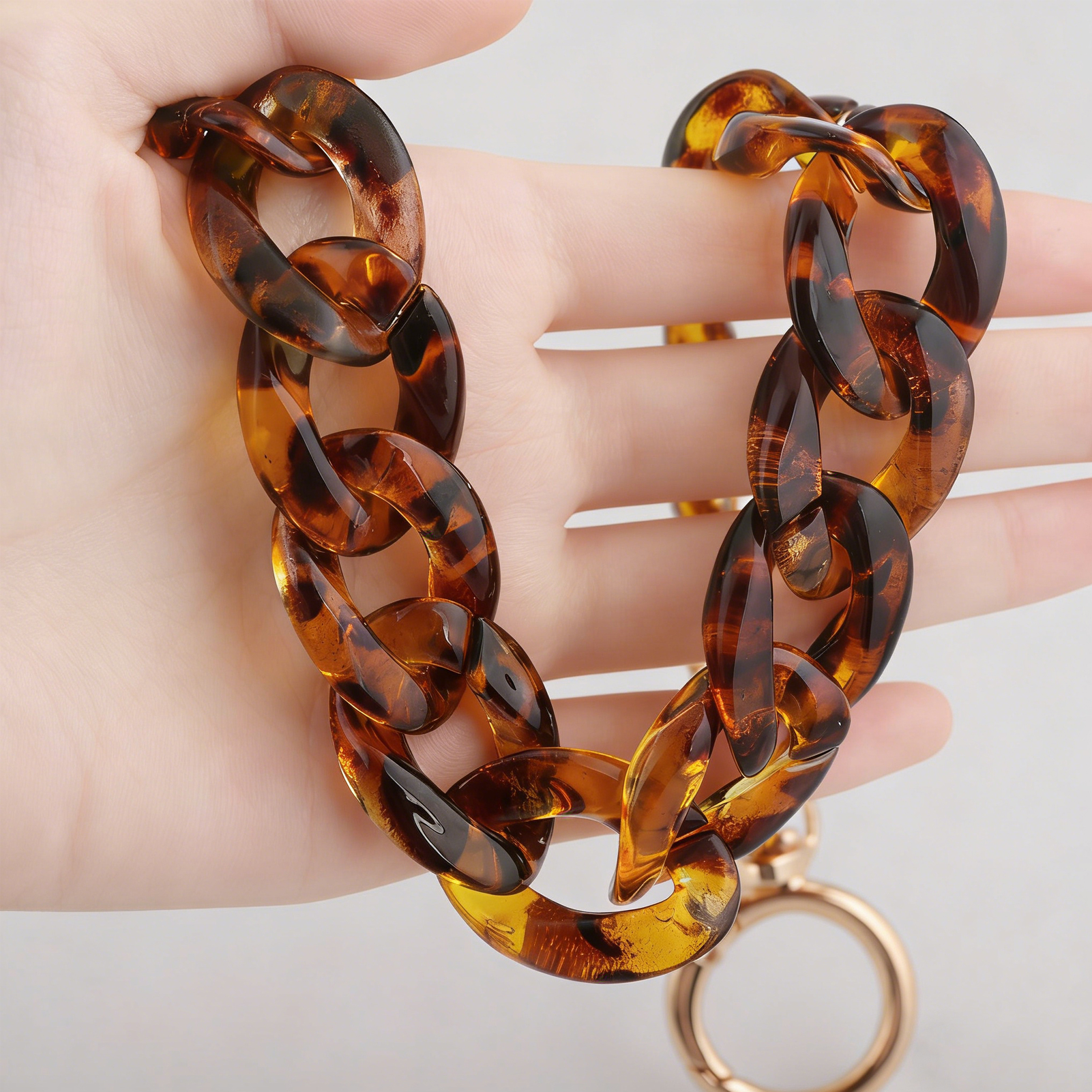 Catena per Borsa in Acrilico P - Tortoiseshell Bag Acrylic recensione e prezzo