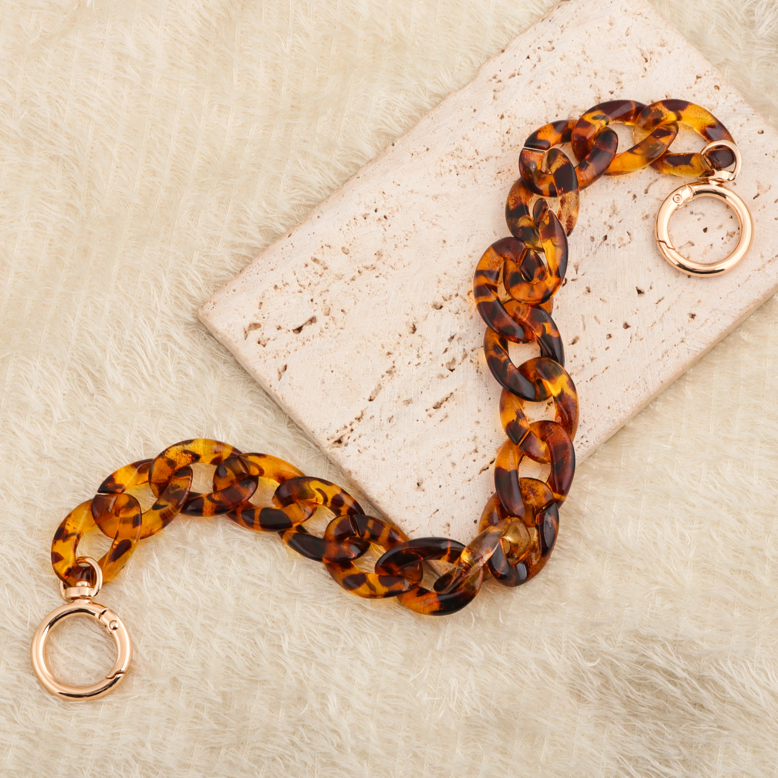 Catena per Borsa in Acrilico P - Tortoiseshell Bag Acrylic recensione e prezzo