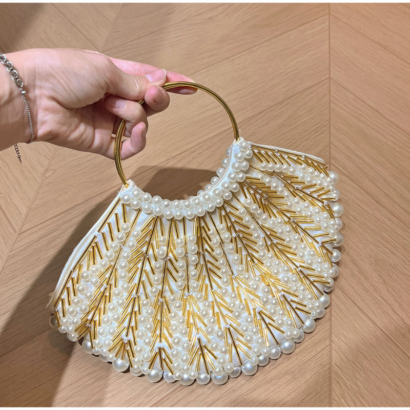 Borsa Vintage Francese con Per - Women Bags Golden recensione e prezzo