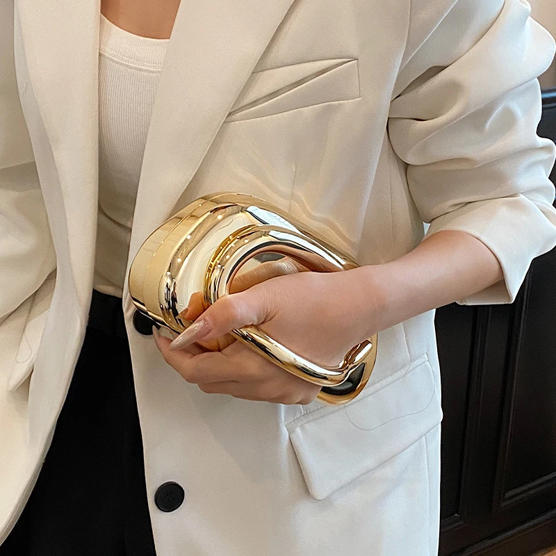 Pochette con scatola di chiusu - Women Bags Gold recensione e prezzo