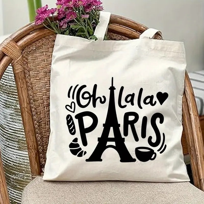 Borsa tote in tela con grafica - Women Bags In Uk recensione e prezzo