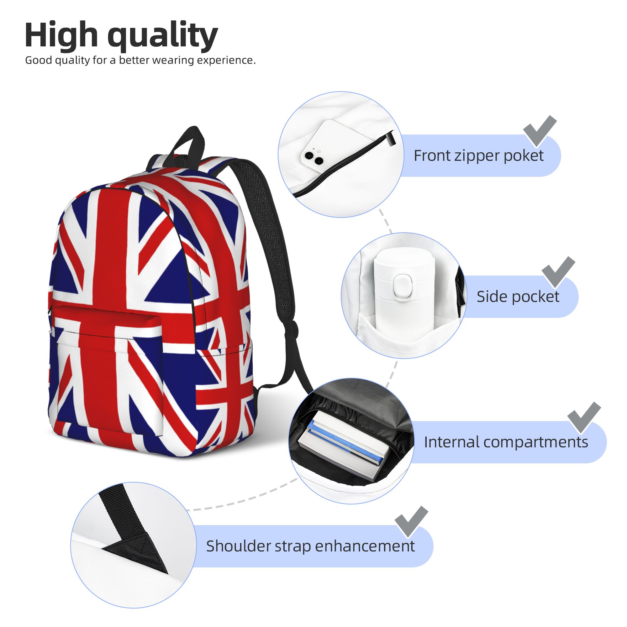 Zaino con bandiera britannica  - Women Bags In Uk recensione e prezzo
