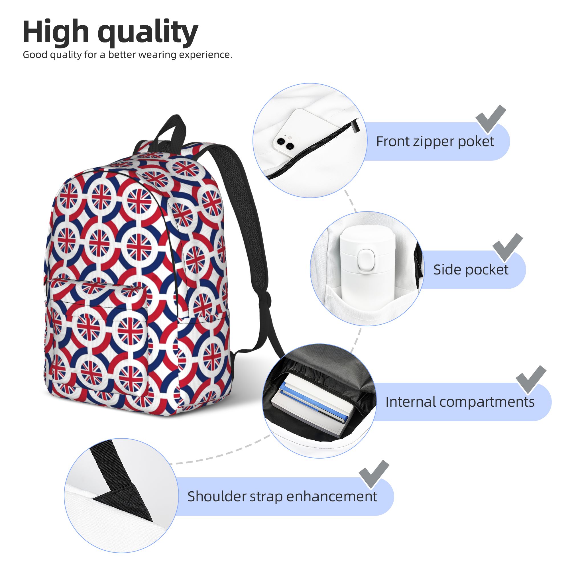 Zaino con bandiera Union Jack  - Women Bags In Uk recensione e prezzo