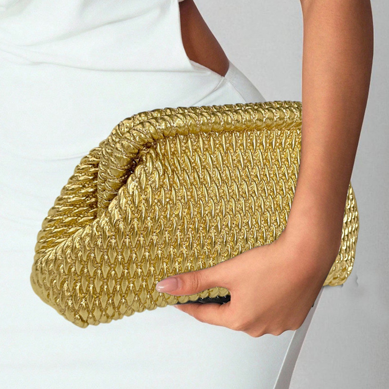 Borsa Clutch da Sera da Donna  - Women Bags Gold recensione e prezzo