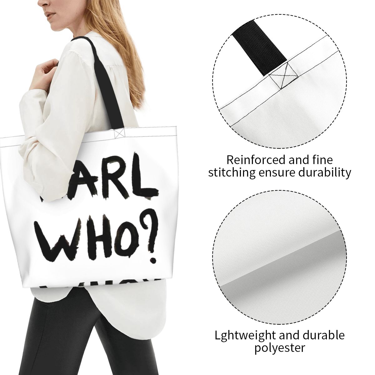Custom Karl Who Shopping Tote  - Women'S Karl Bags recensione e prezzo