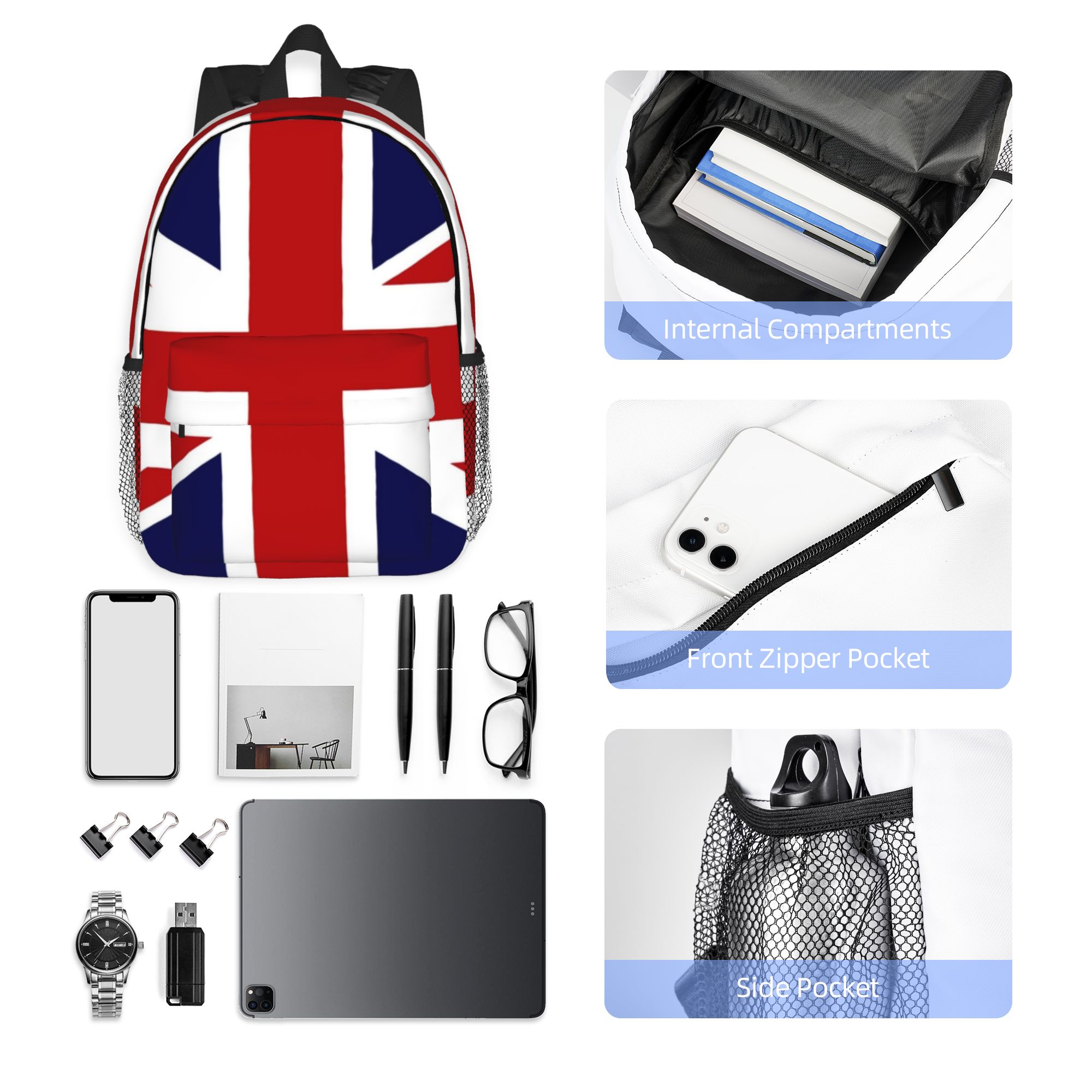 Zaino con bandiera Union Jack  - Women Bags In Uk recensione e prezzo