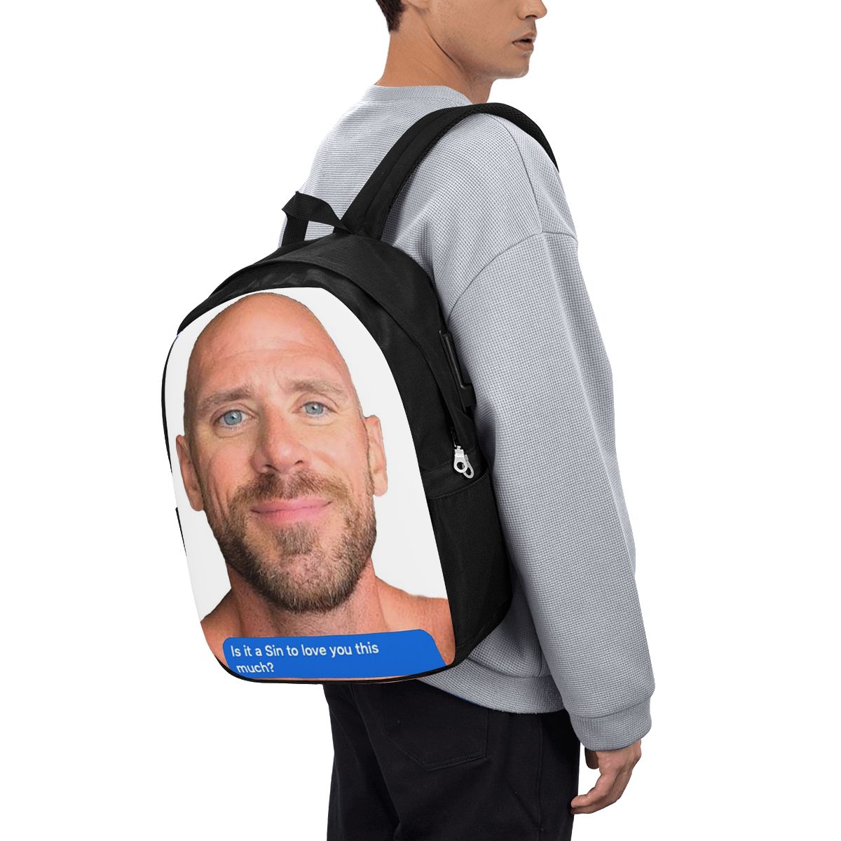 Zaino Johnny Sins Flirty Text  - Women'S Bags Travel recensione e prezzo