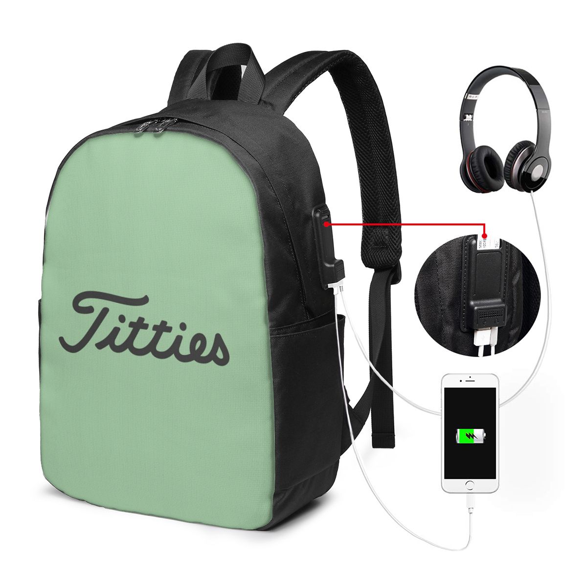Titties Golf Ball Backpack Bor - Women'S Bags Travel recensione e prezzo
