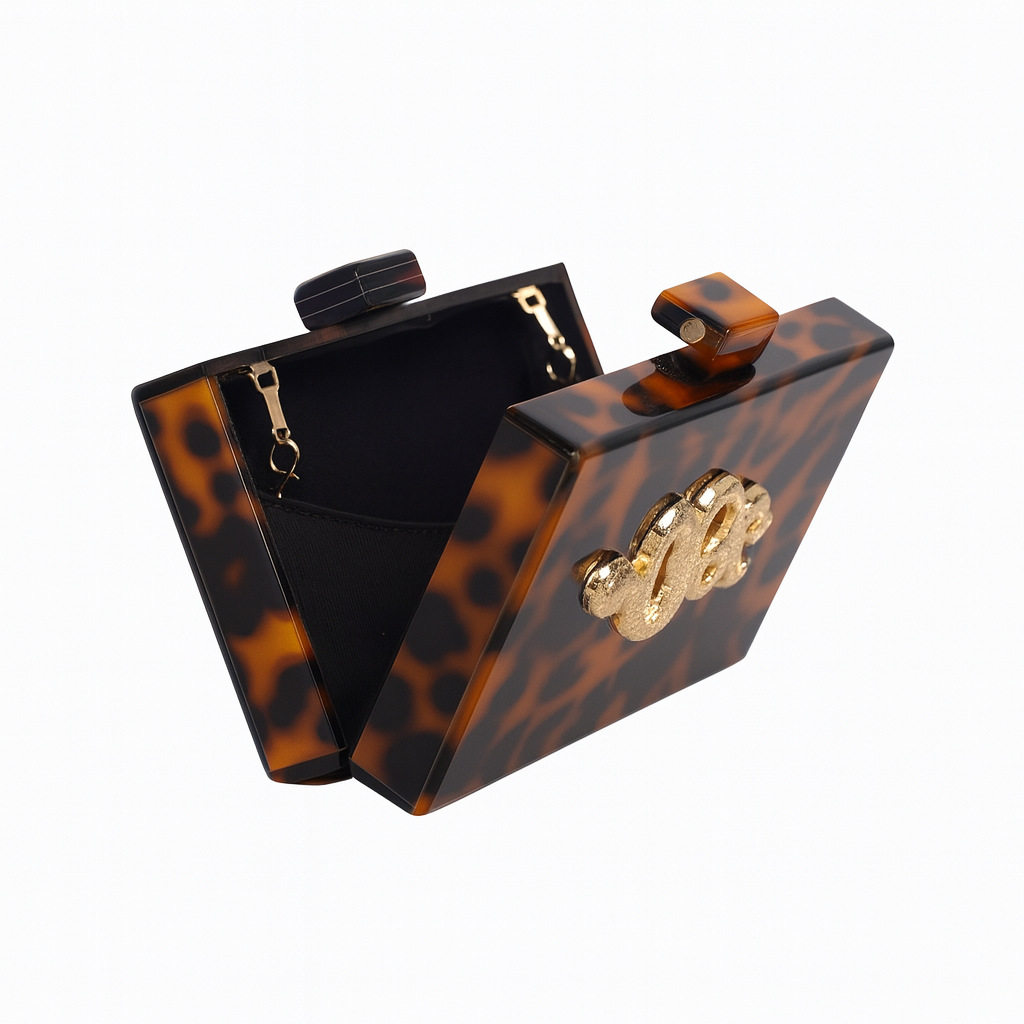 Borsa da banchetto da donna Bo - Tortoiseshell Bag Acrylic recensione e prezzo