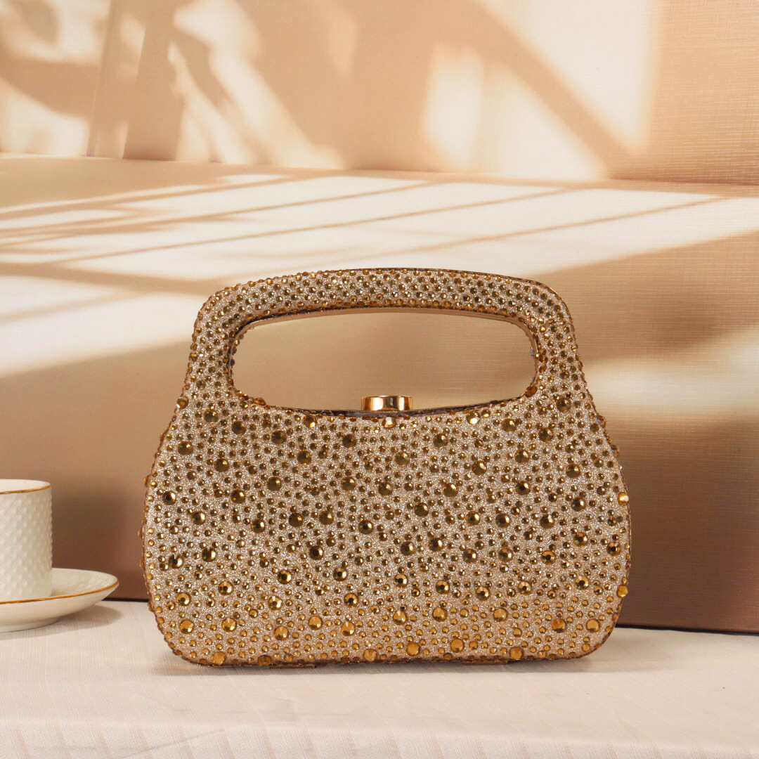 Borsa da sera di lusso con gli - Women Bags Gold recensione e prezzo
