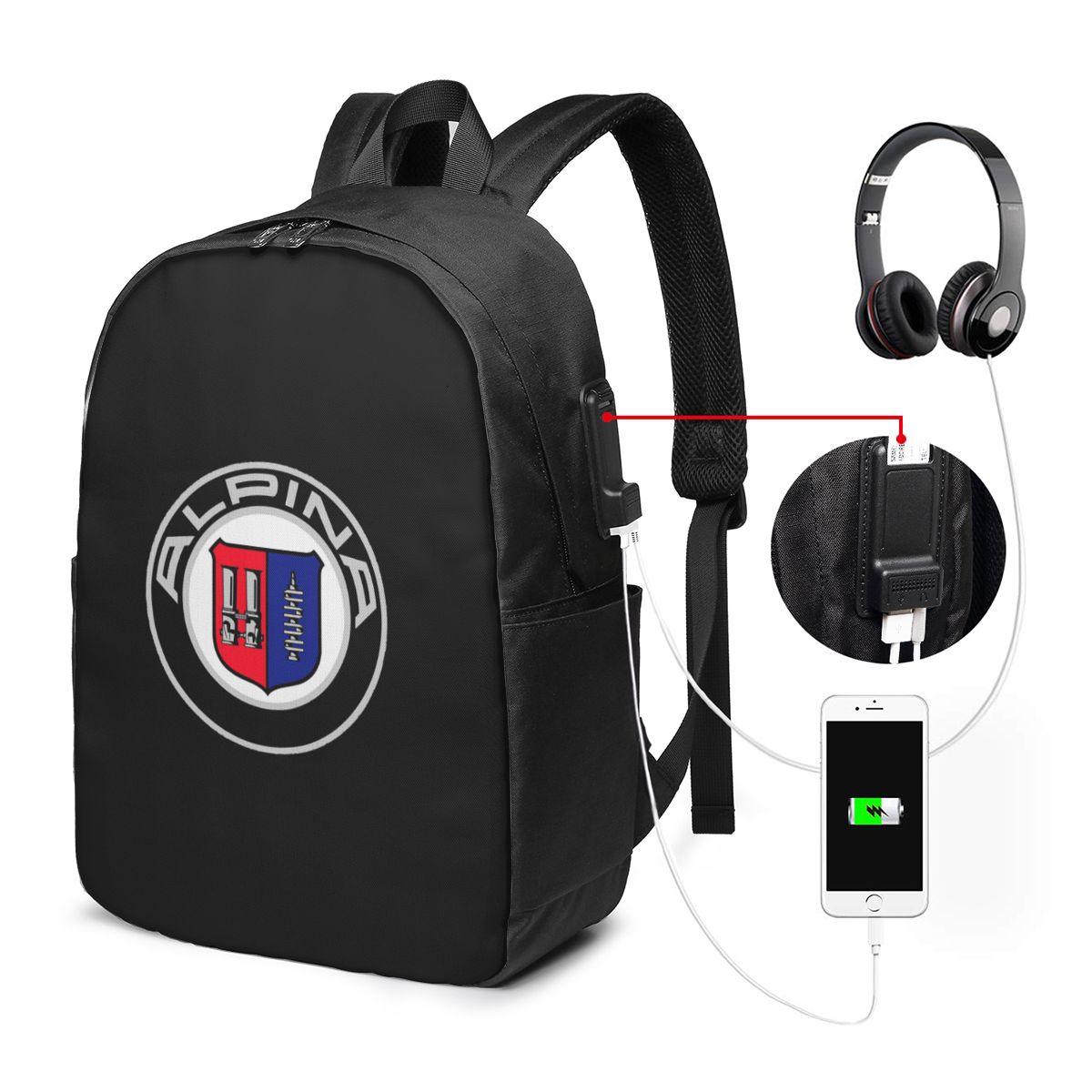 Alpina - Zaino con logo di aut - Women'S Bag recensione e prezzo