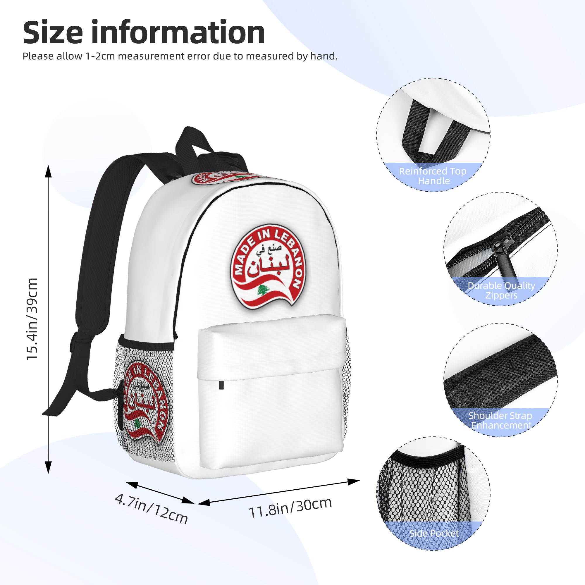 Zaino con bandiera del Libano  - Women Bags Lebanon recensione e prezzo