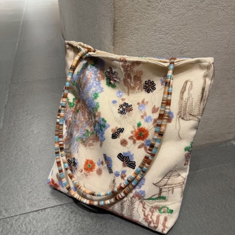 Borsa Tote in Tela Ricamata St - Women Bags 2026 Trends recensione e prezzo