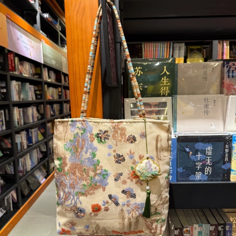 Borsa Tote in Tela Ricamata St - Women Bags 2026 Trends recensione e prezzo