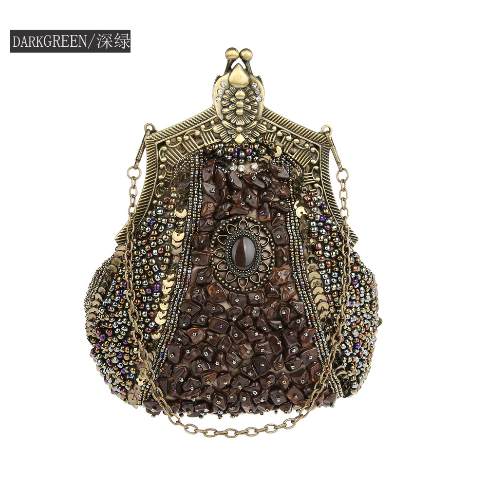Pochette con perline di paille - Women Bags Gold recensione e prezzo
