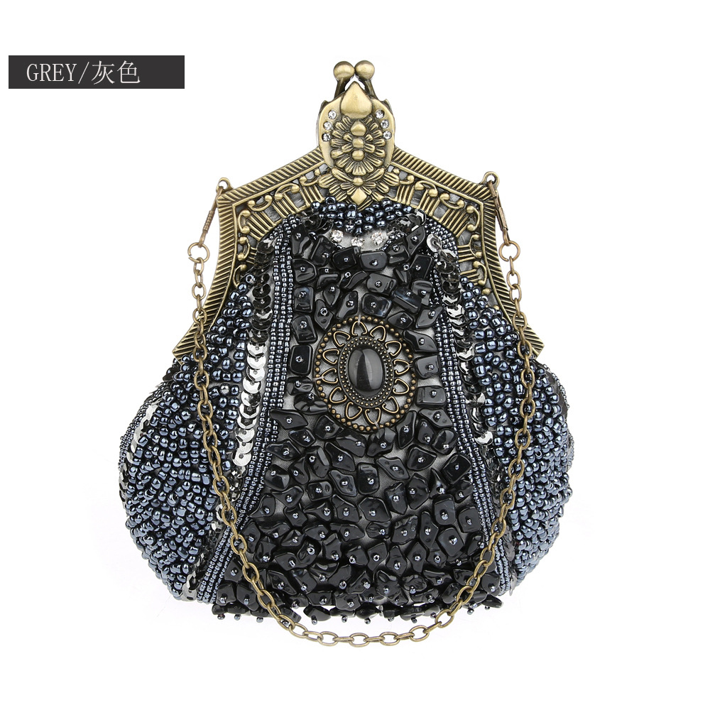 Pochette con perline di paille - Women Bags Gold recensione e prezzo