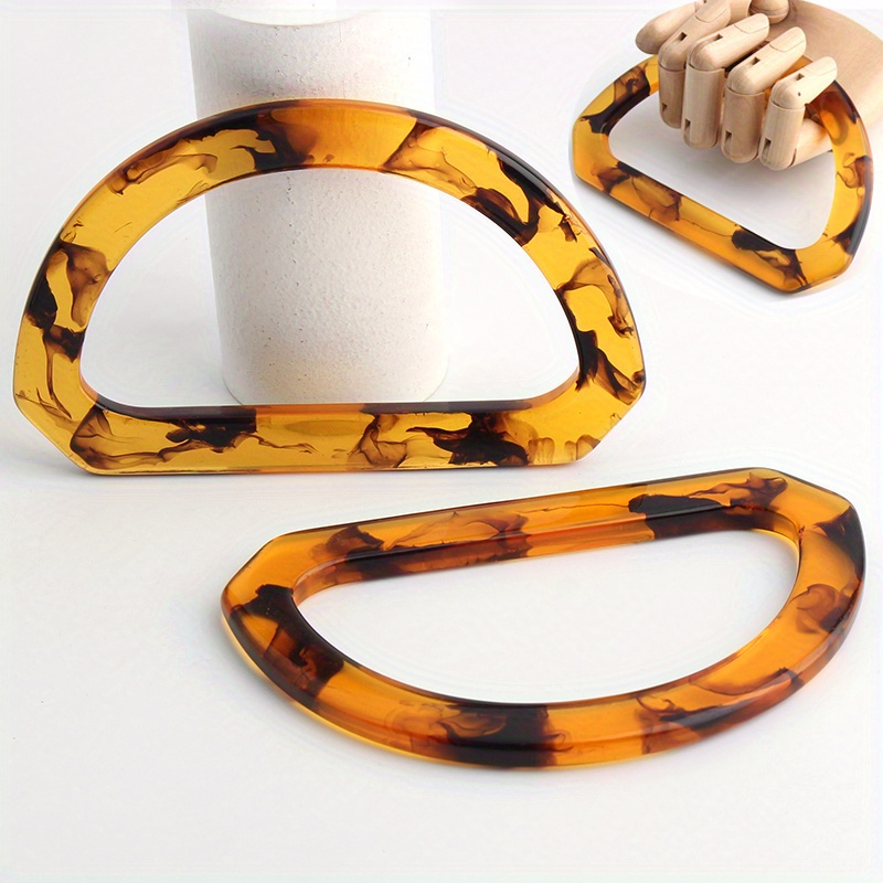 2PCS Maniglia in guscio di tar - Tortoiseshell Bag Acrylic recensione e prezzo
