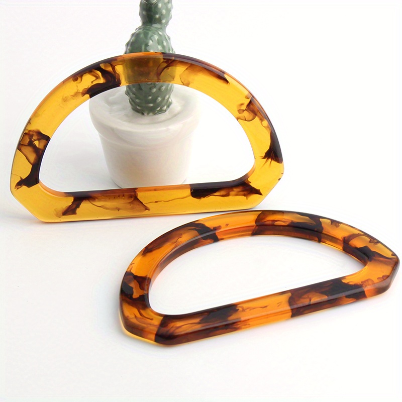 2PCS Maniglia in guscio di tar - Tortoiseshell Bag Acrylic recensione e prezzo