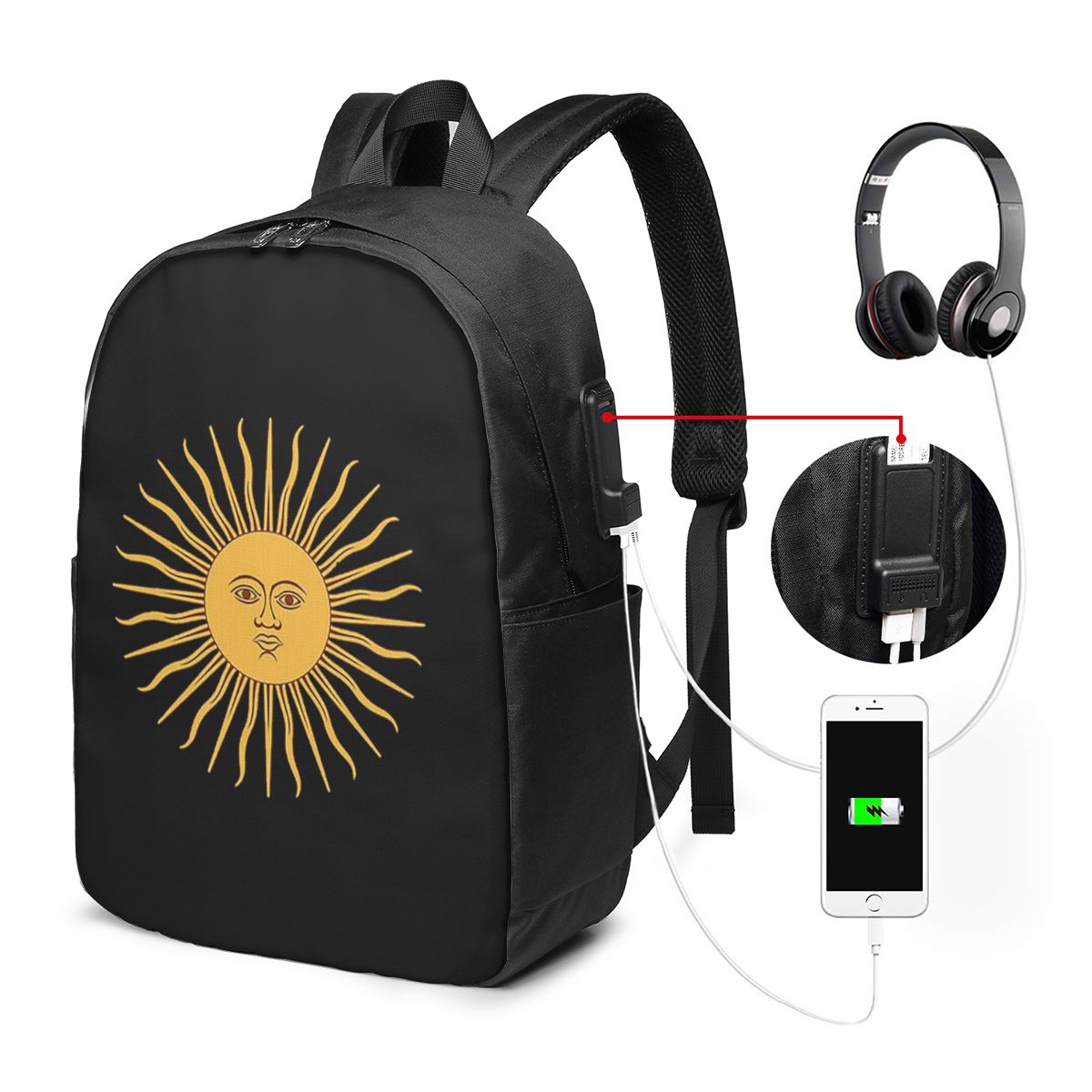 Sun Of May Flag Of Argentina Z - Women'S Bags Travel recensione e prezzo